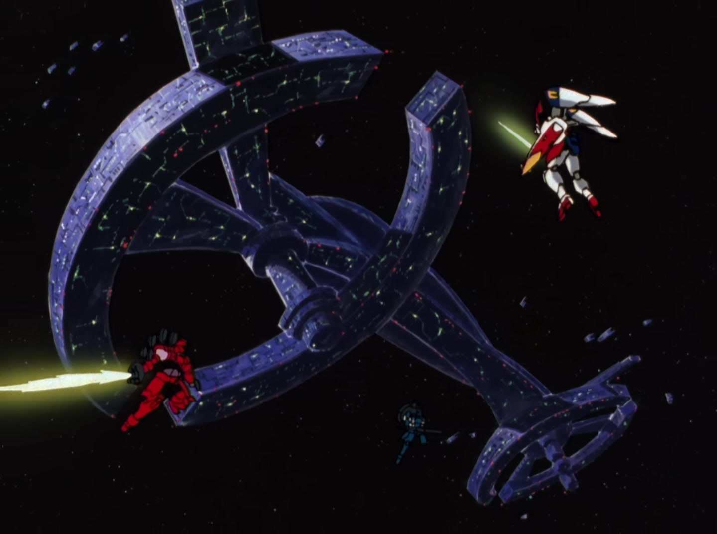 Mobile Suit Gundam Wing Ep 25: Quatre VS Heero @ 15:22