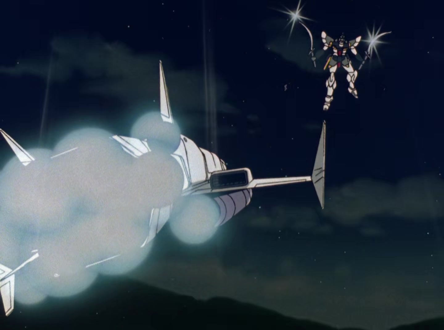 Mobile Suit Gundam Wing Ep 38: The Birth of Queen Relena @ 19:30