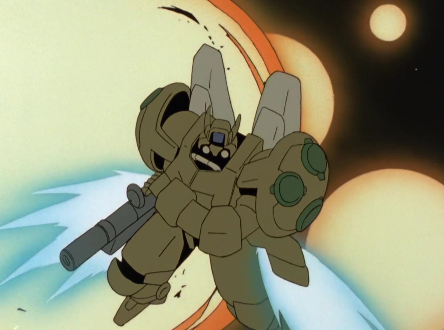 Mobile Suit Gundam Wing Ep 41: Crossfire at Barge @ 04:12