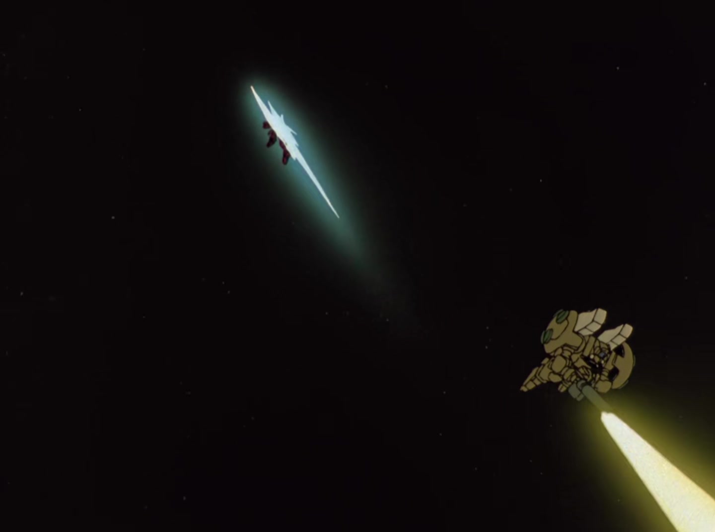 Mobile Suit Gundam Wing Ep 47: Collision in Space @ 10:00