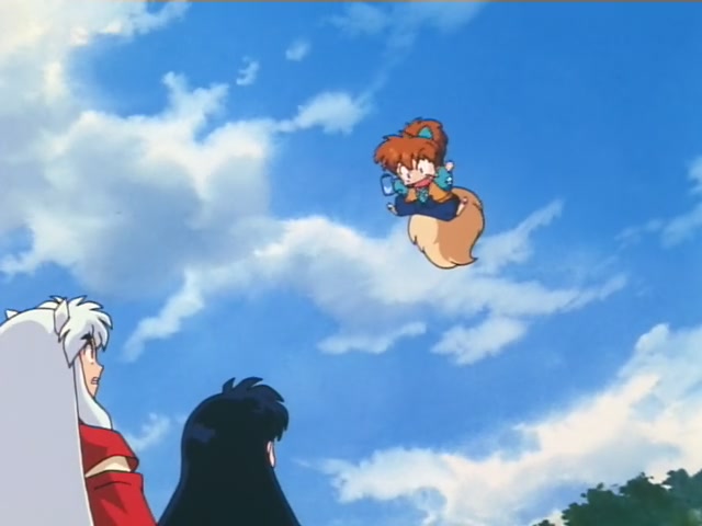 Inuyasha Ep 9: Enter Shippo Plus the Amazing Thunder Brothers @ 00:02:56