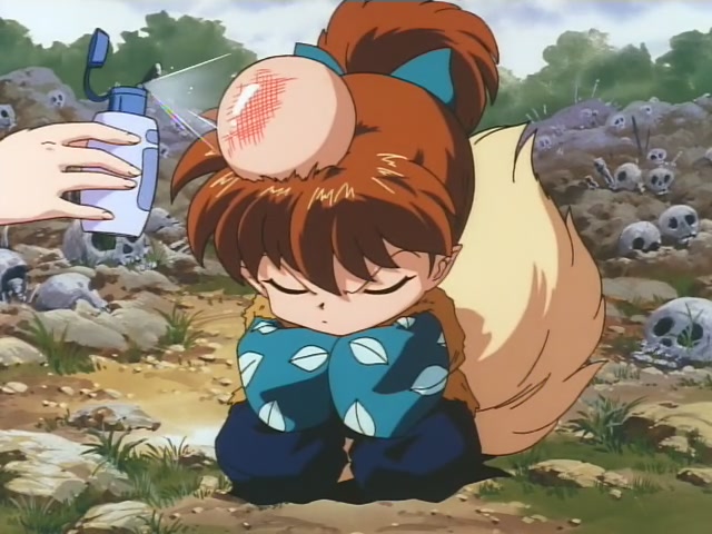 Inuyasha Ep 9: Enter Shippo Plus the Amazing Thunder Brothers @ 00:03:13
