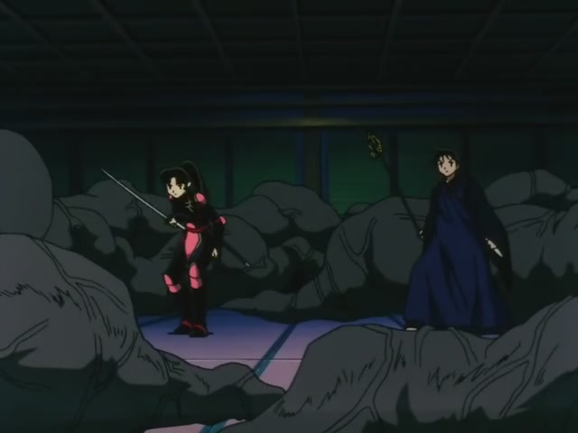 Inuyasha Ep 40: Kagura's Dance and Kanna's Mirror @ 00:01:47