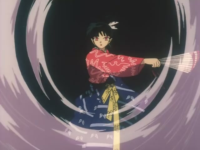 Inuyasha Ep 40: Kagura's Dance and Kanna's Mirror @ 00:09:15