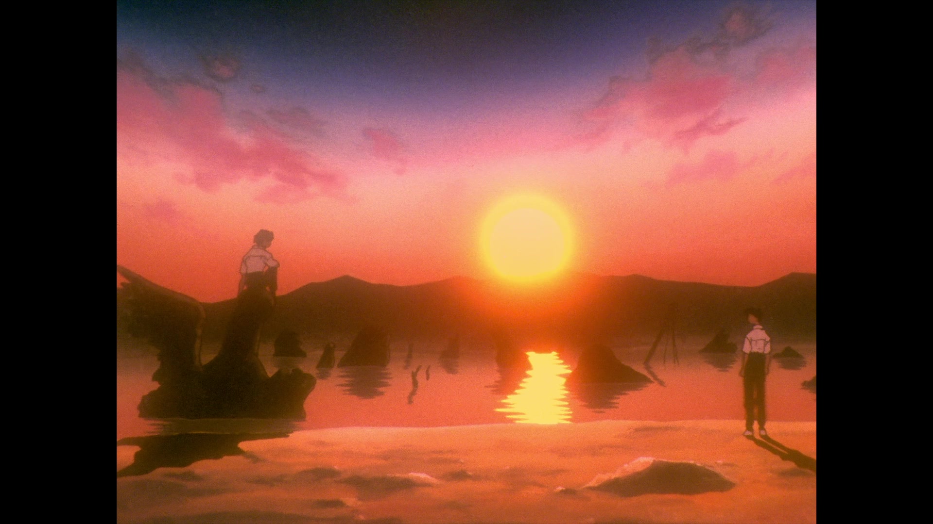 Neon Genesis Evangelion Ep 24: The Beginning and the End, or "Knockin' on Heaven's Door" @ 06:15