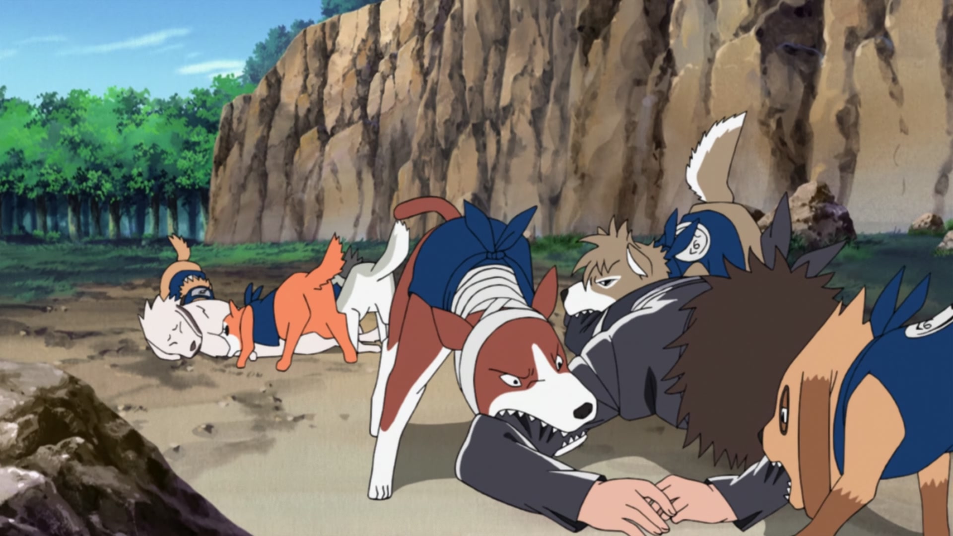 Naruto: Shippuden Ep 240: Kiba's Determination @ 00:09:29