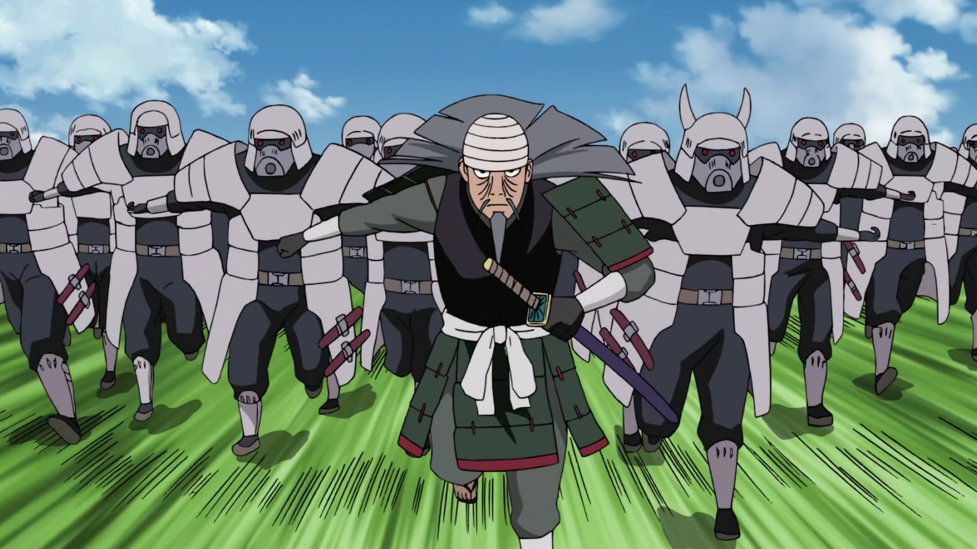 Naruto: Shippuden Ep 272: Mifune vs. Hanzo @ 00:01:39