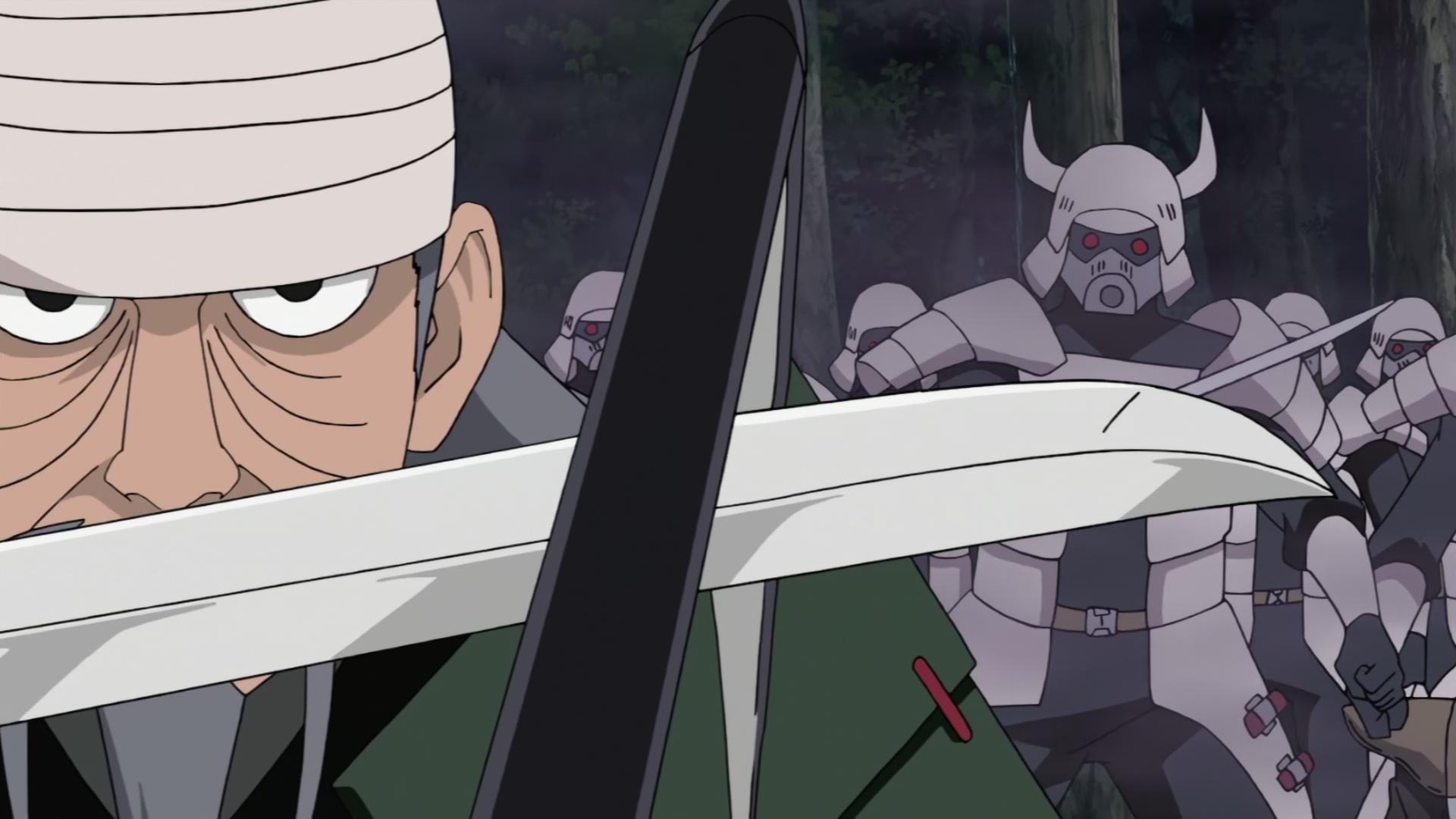 Naruto: Shippuden Ep 272: Mifune vs. Hanzo @ 00:05:26
