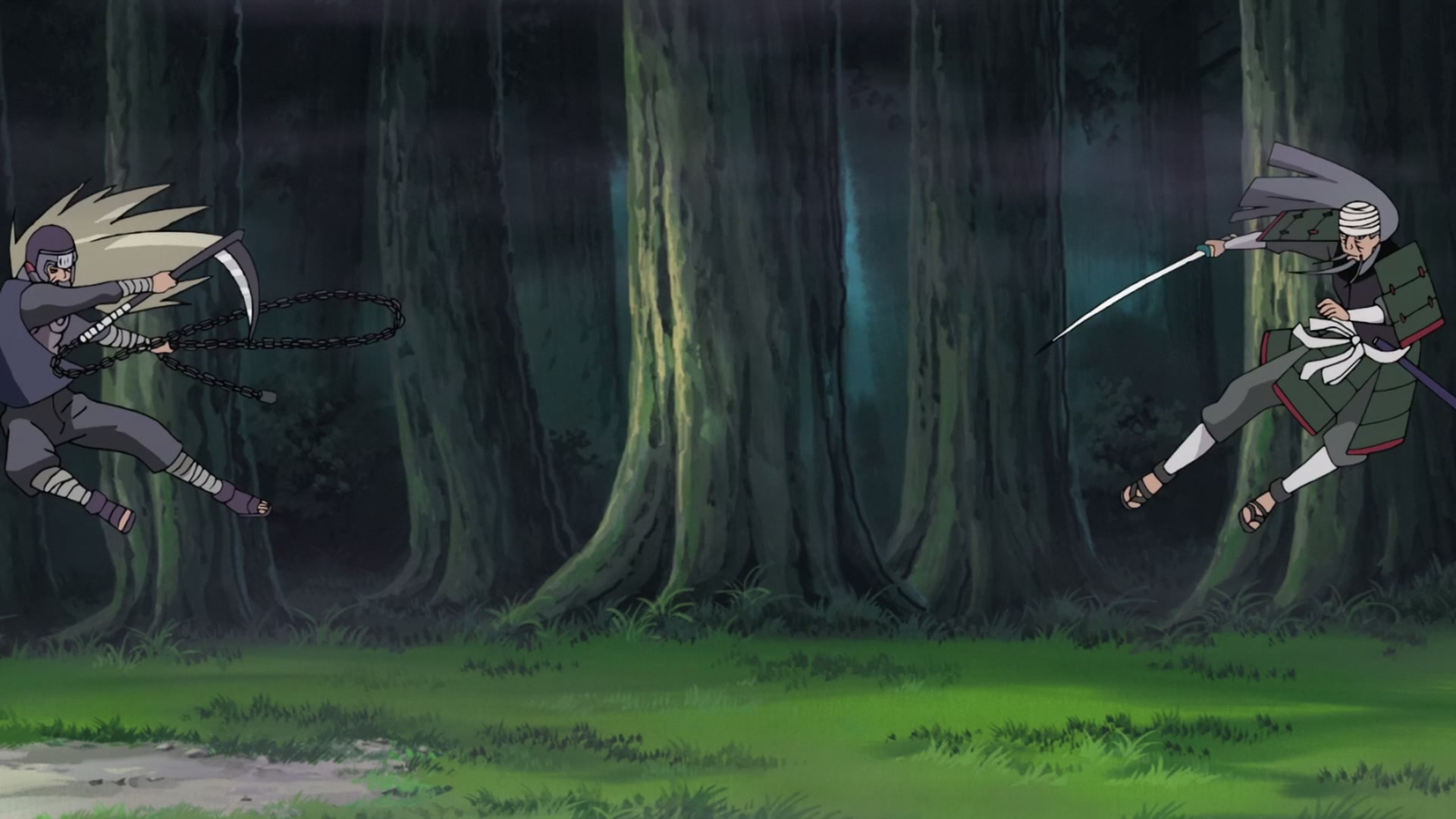 Naruto: Shippuden Ep 272: Mifune vs. Hanzo @ 00:05:54