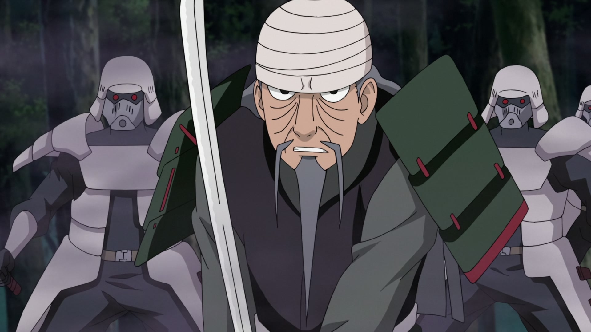 Naruto: Shippuden Ep 272: Mifune vs. Hanzo @ 00:05:59