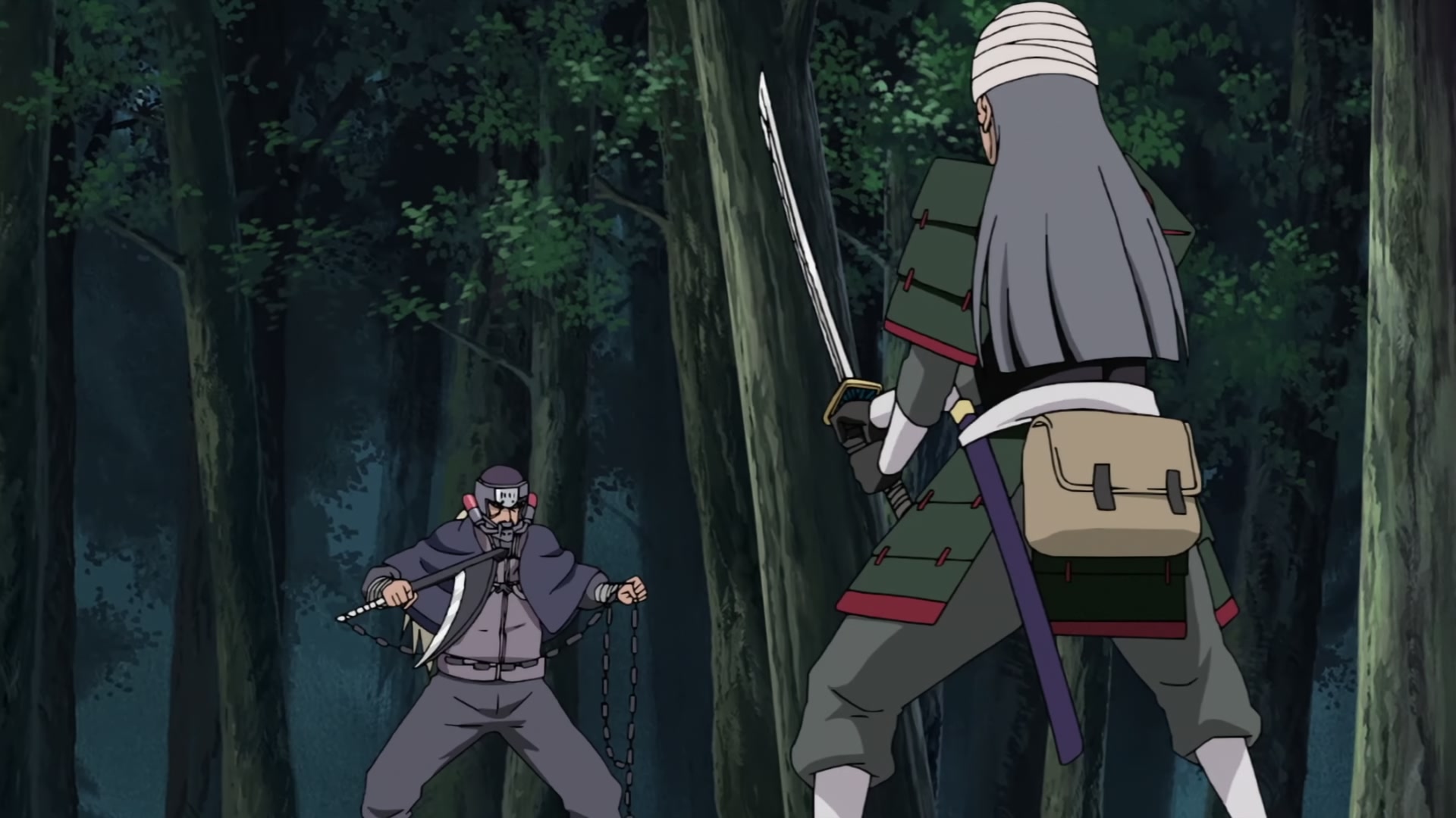 Naruto: Shippuden Ep 272: Mifune vs. Hanzo @ 00:07:10