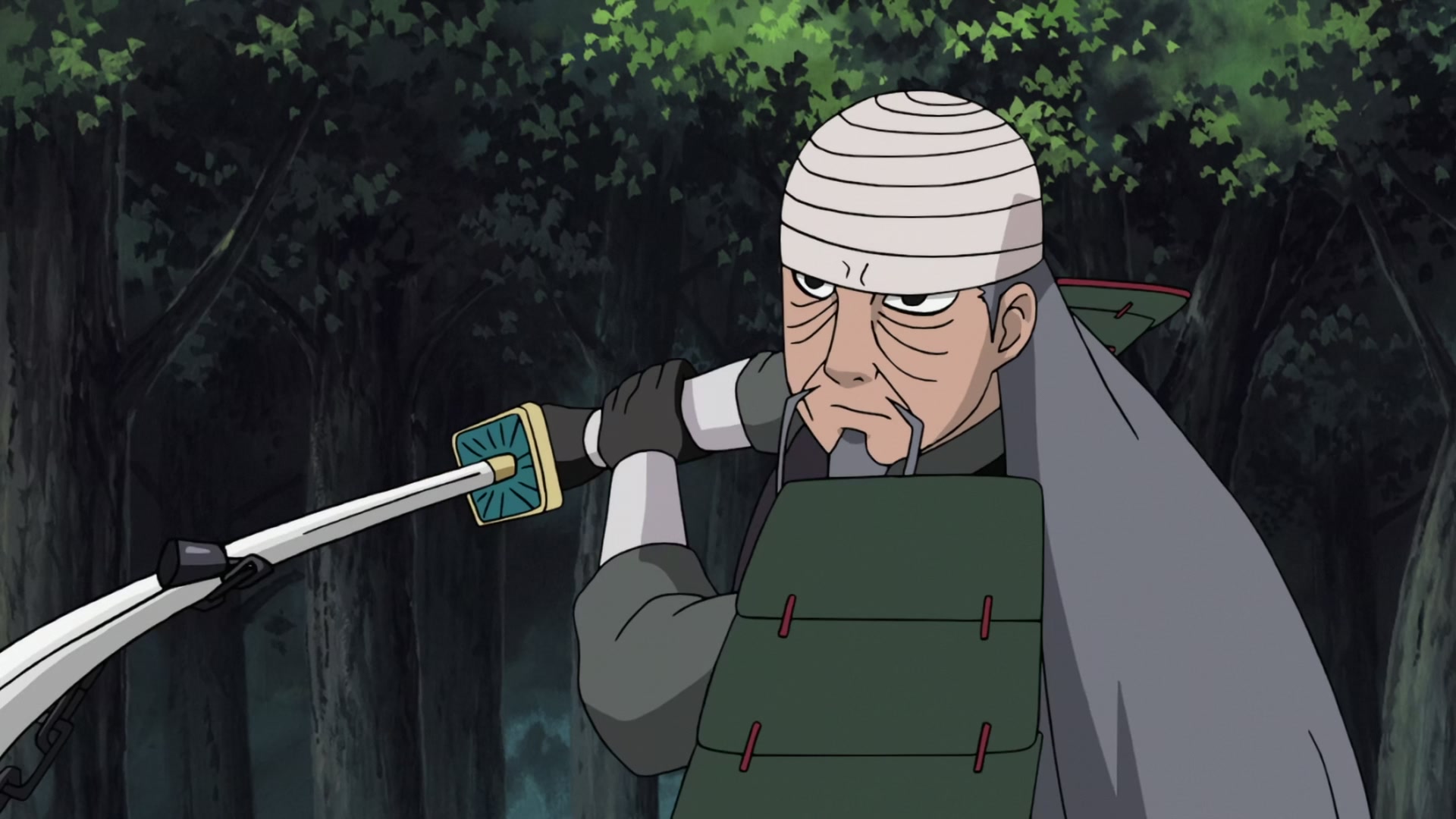 Naruto: Shippuden Ep 272: Mifune vs. Hanzo @ 00:08:16