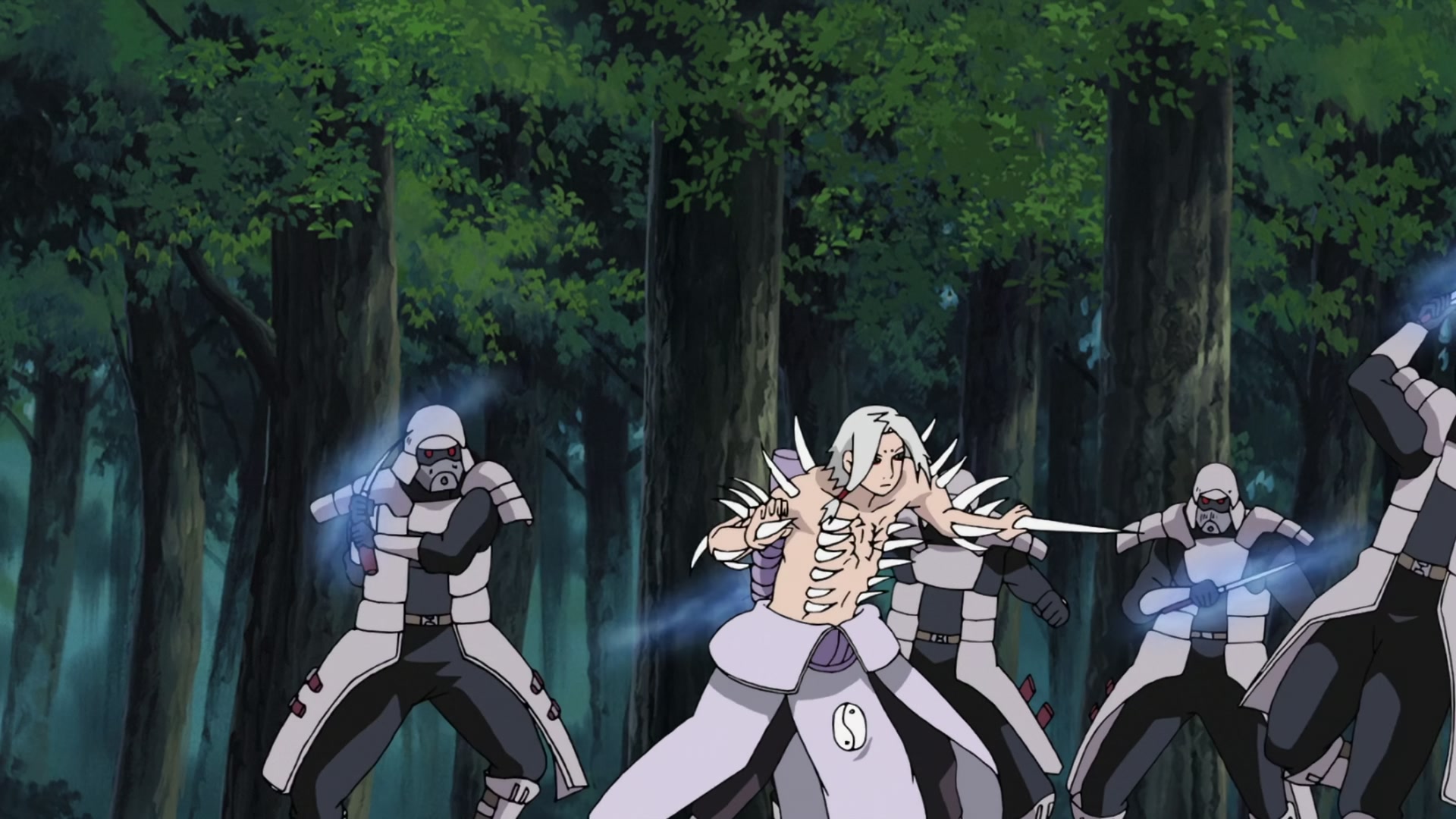 Naruto: Shippuden Ep 272: Mifune vs. Hanzo @ 00:08:44