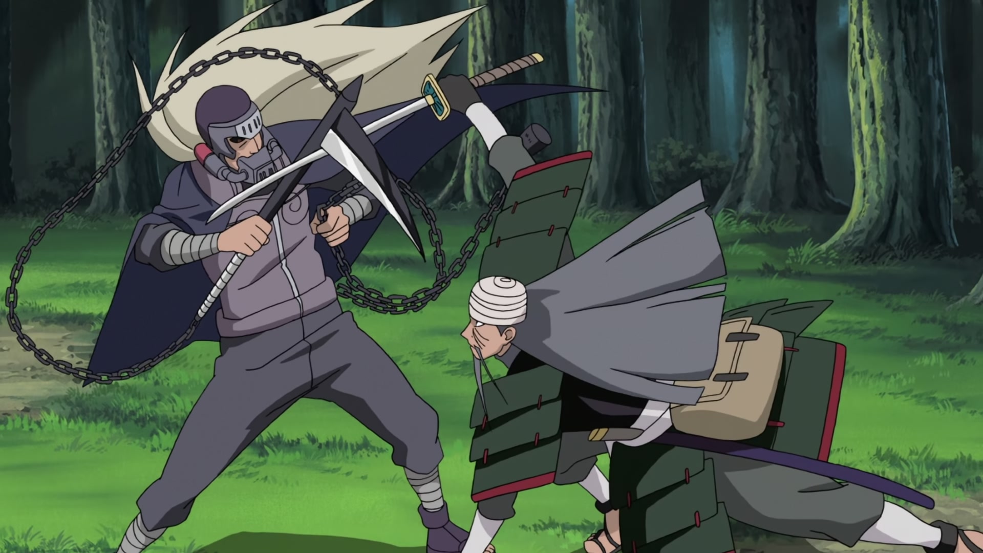 Naruto: Shippuden Ep 272: Mifune vs. Hanzo @ 00:09:55