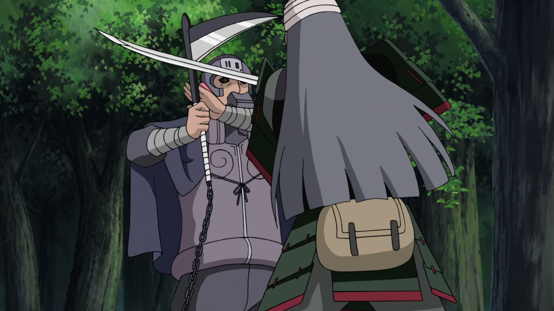 Naruto: Shippuden Ep 272: Mifune vs. Hanzo @ 00:10:04