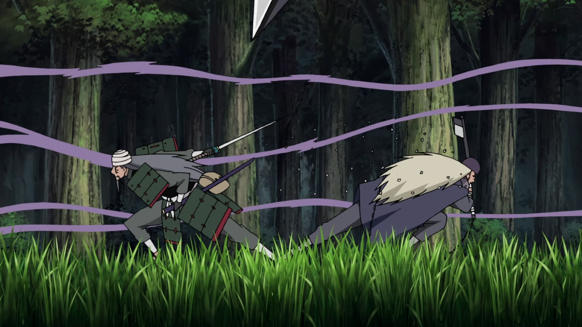 Naruto: Shippuden Ep 272: Mifune vs. Hanzo @ 00:12:55