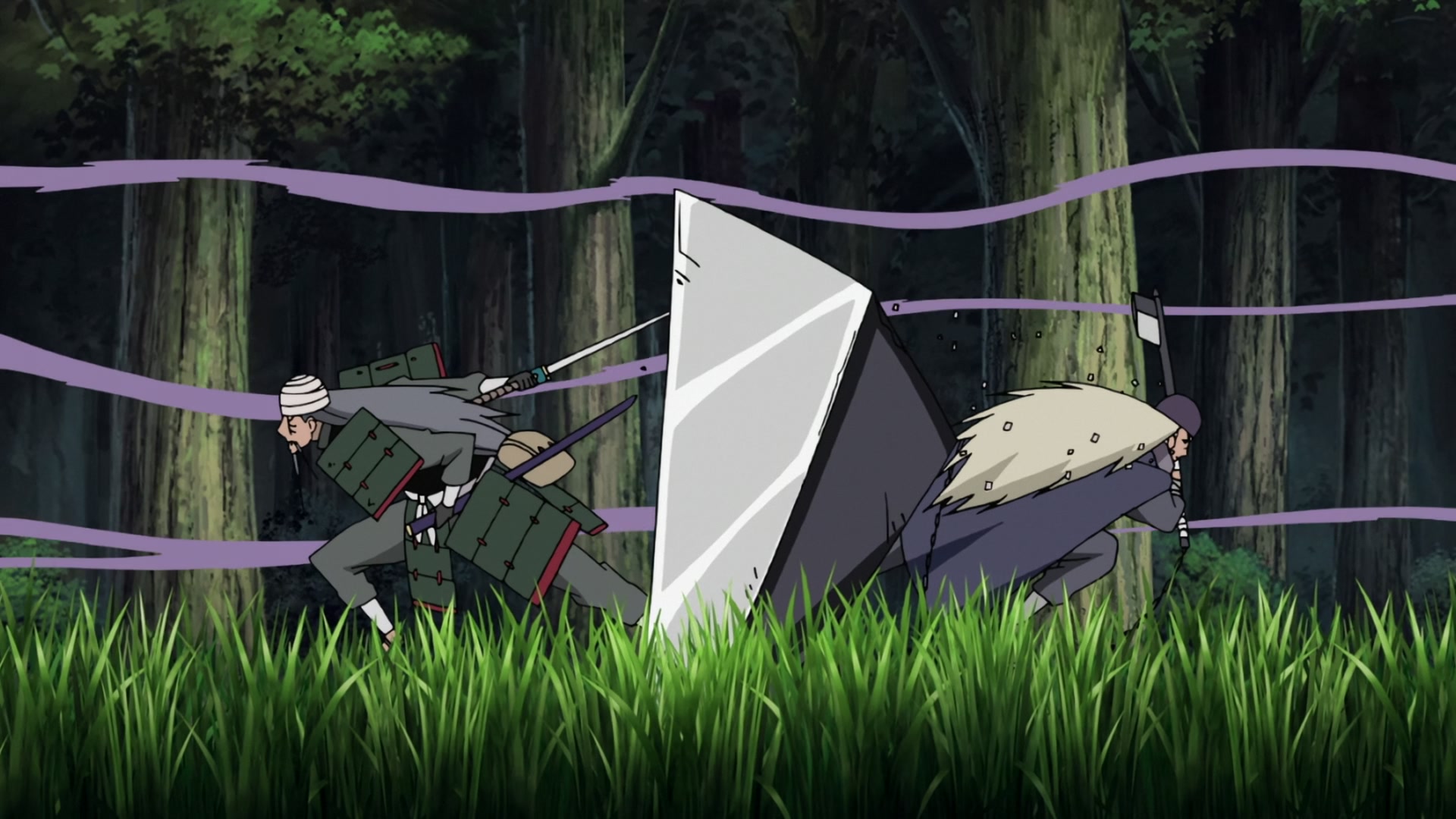 Naruto: Shippuden Ep 272: Mifune vs. Hanzo @ 00:12:59