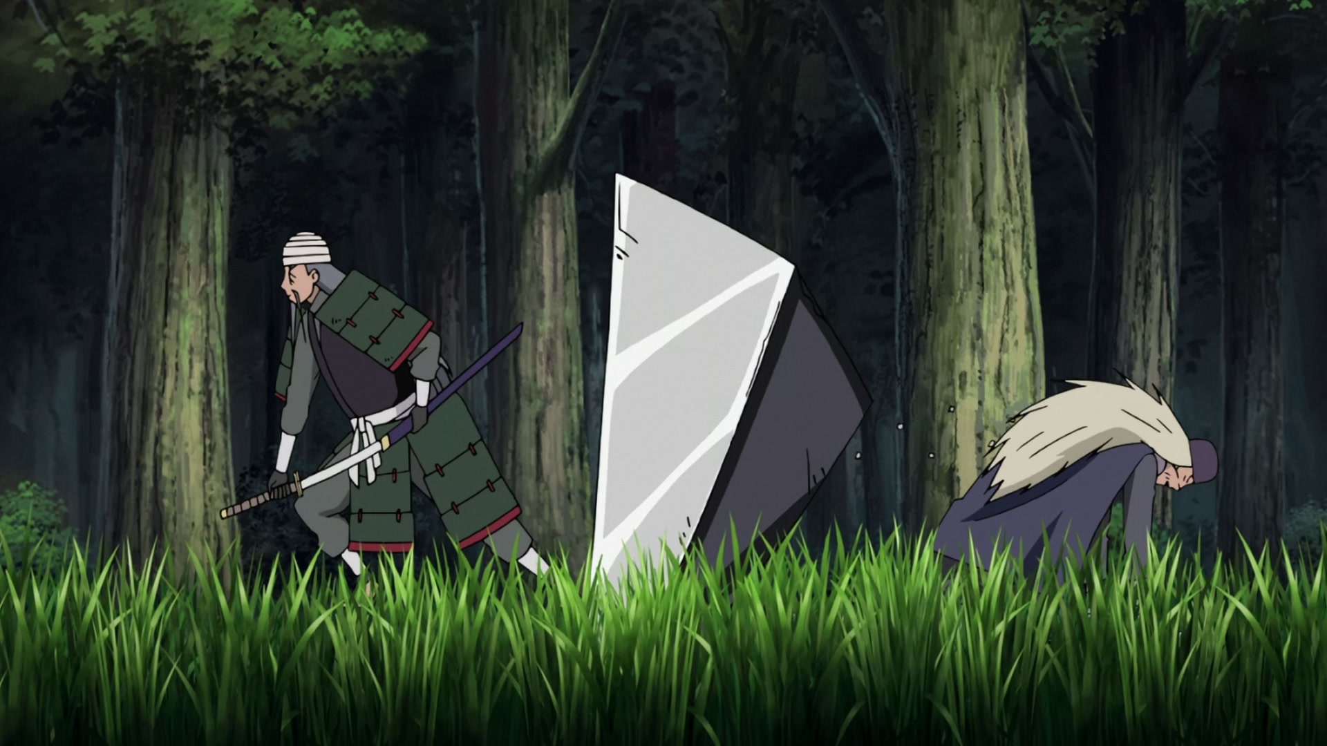Naruto: Shippuden Ep 272: Mifune vs. Hanzo @ 00:13:42