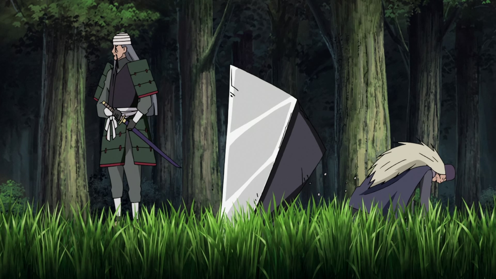 Naruto: Shippuden Ep 272: Mifune vs. Hanzo @ 00:13:47