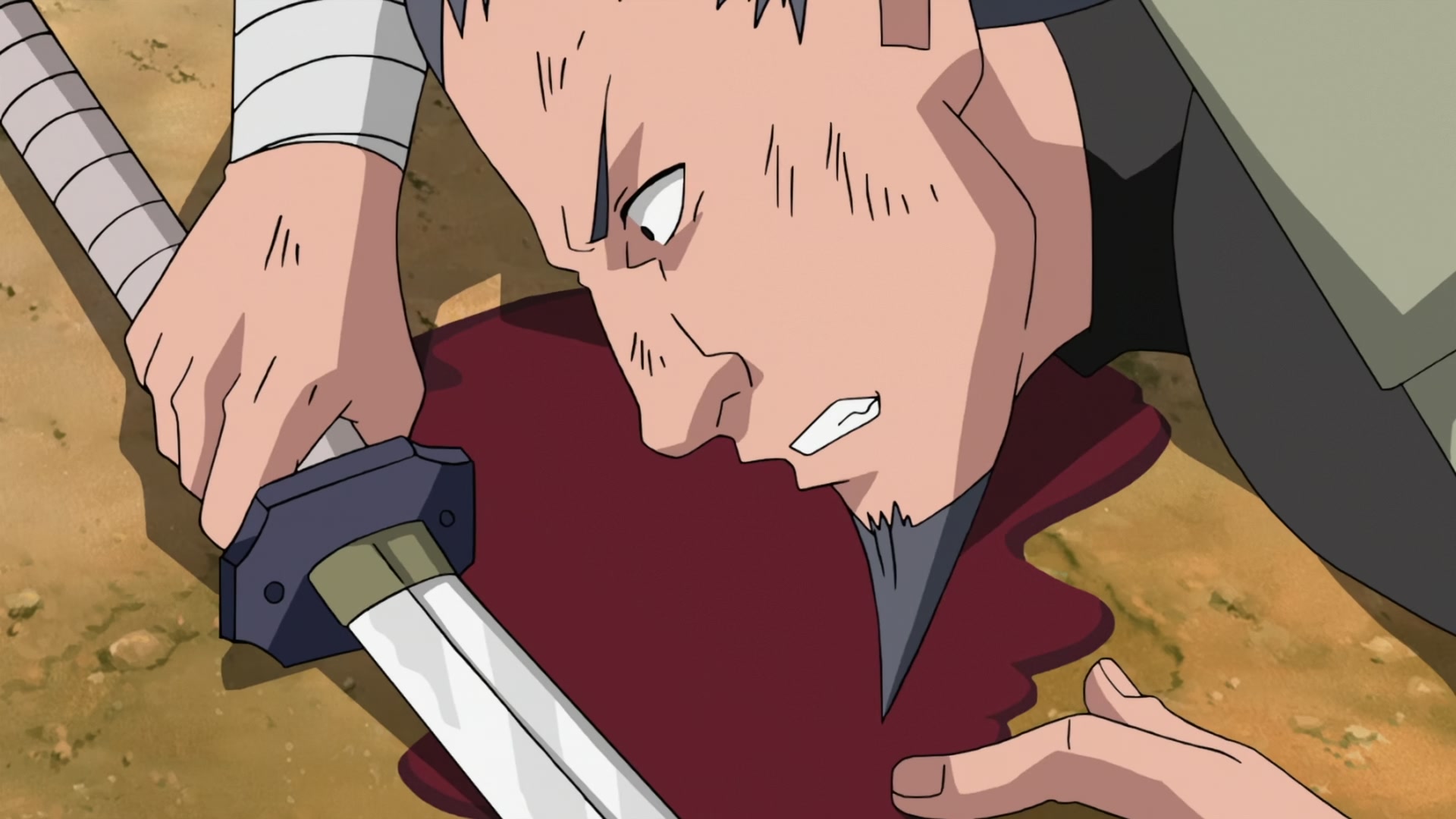 Naruto: Shippuden Ep 272: Mifune vs. Hanzo @ 00:15:40