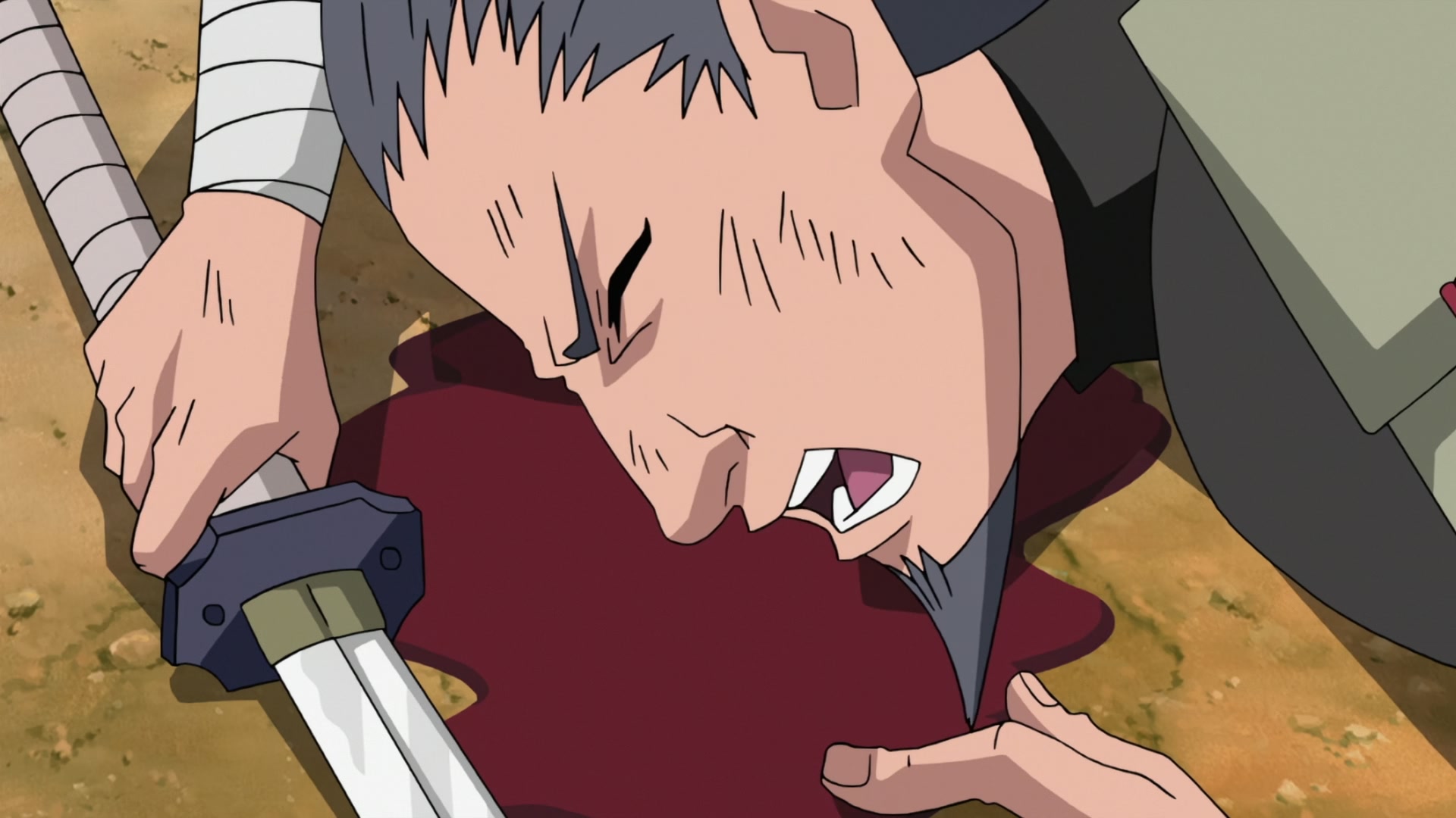 Naruto: Shippuden Ep 272: Mifune vs. Hanzo @ 00:15:45