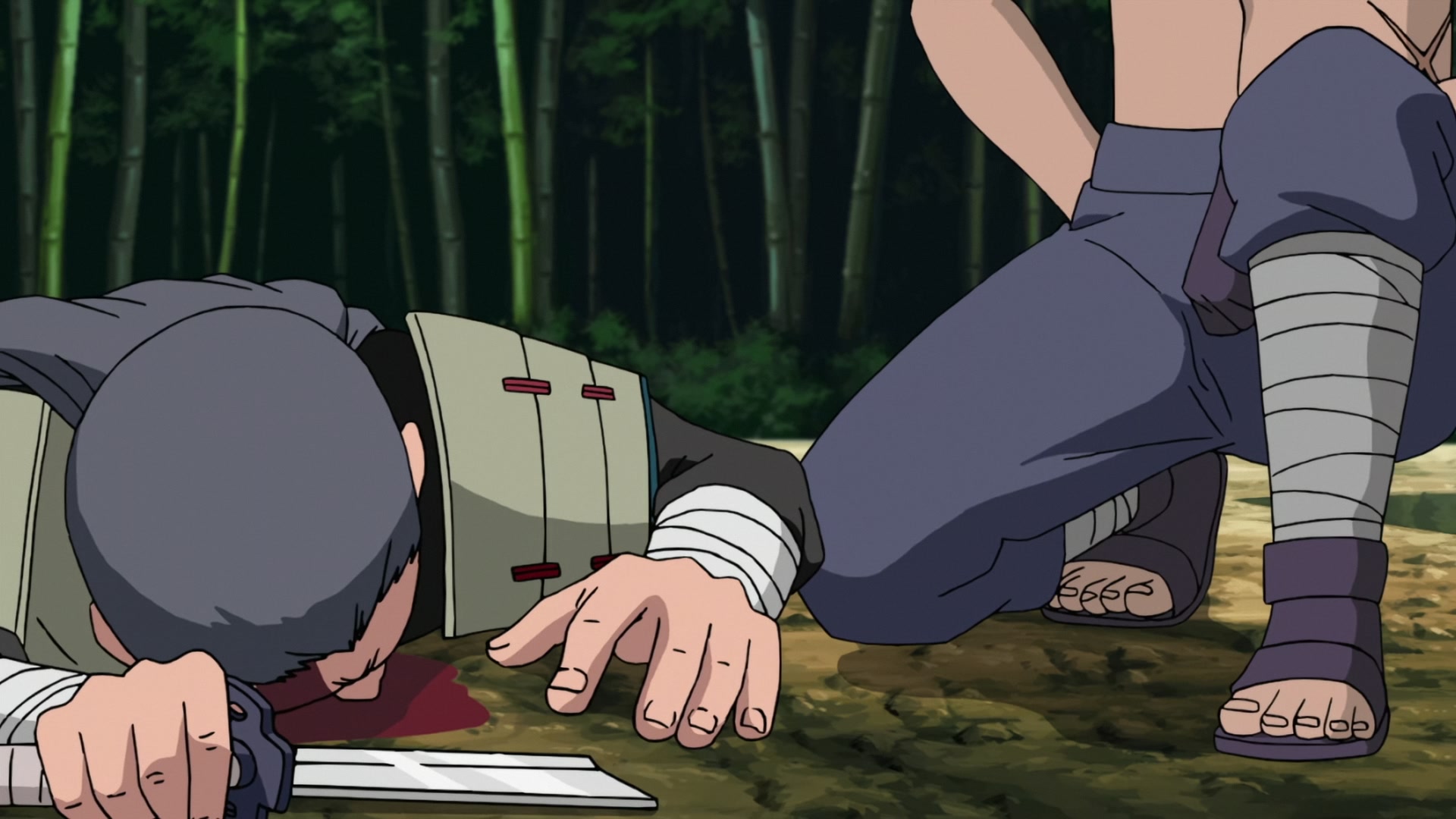 Naruto: Shippuden Ep 272: Mifune vs. Hanzo @ 00:17:00