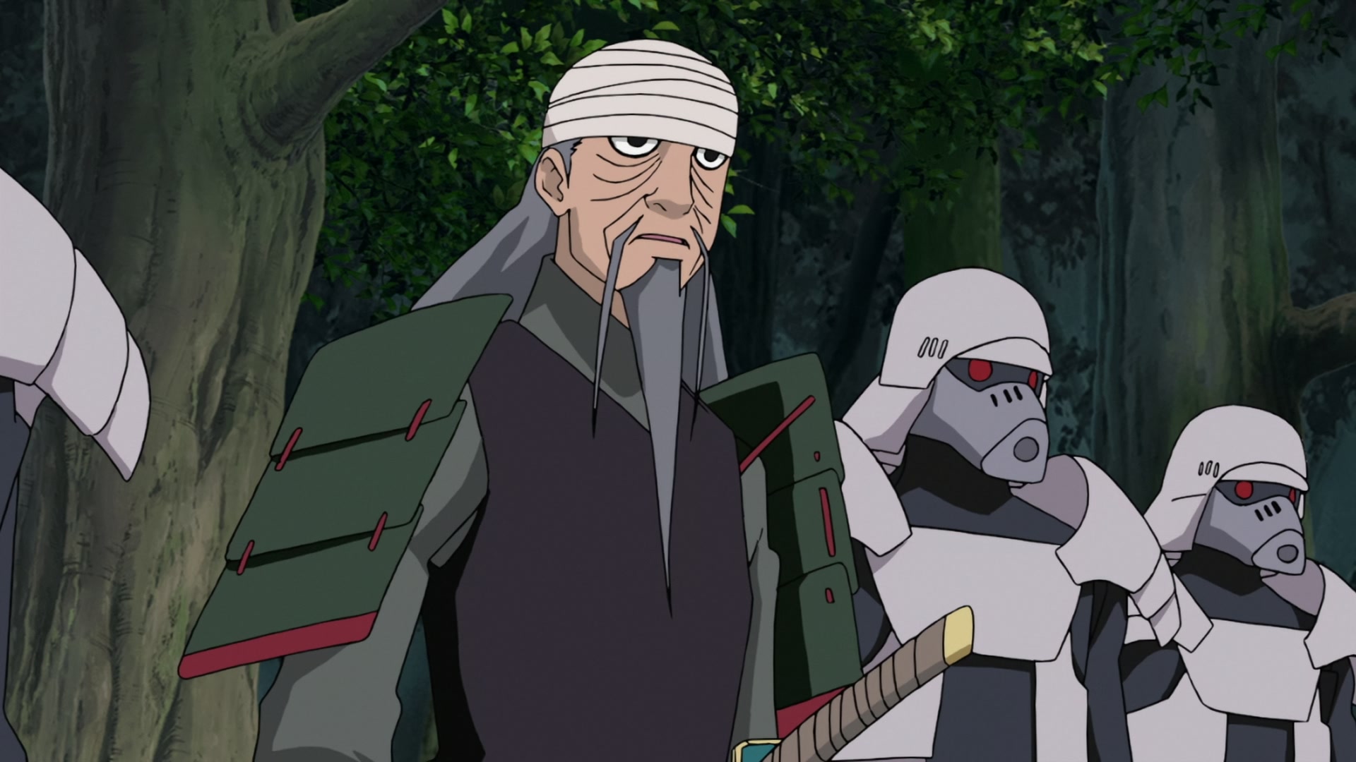 Naruto: Shippuden Ep 272: Mifune vs. Hanzo @ 00:20:00