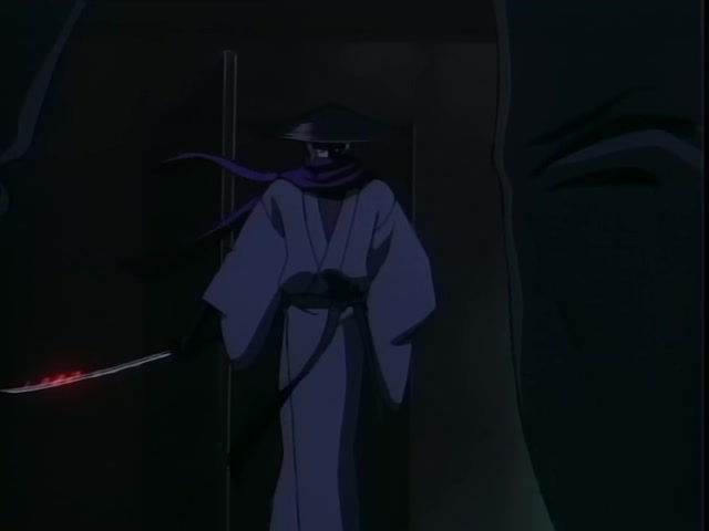 Rurouni Kenshin Ep 6: The Appearance of Kurogasa: Visitor from the Shadows @ 02:01