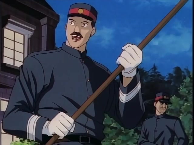 Rurouni Kenshin Ep 6: The Appearance of Kurogasa: Visitor from the Shadows @ 07:57