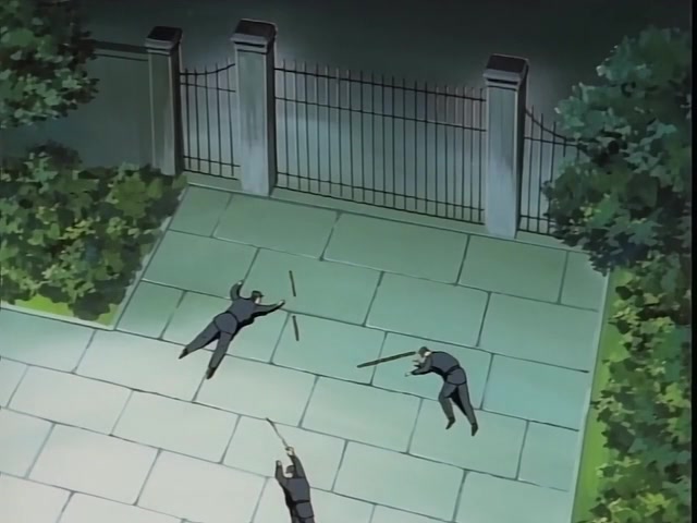 Rurouni Kenshin Ep 6: The Appearance of Kurogasa: Visitor from the Shadows @ 08:31