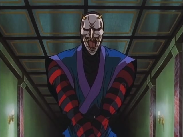 Rurouni Kenshin Ep 10: Aoshi: Someone so Beautiful it's Frightening @ 12:38