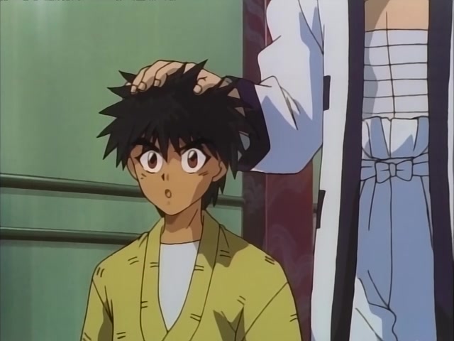 Rurouni Kenshin Ep 10: Aoshi: Someone so Beautiful it's Frightening @ 14:43
