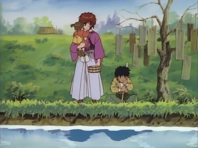 Rurouni Kenshin Ep 12: Birth of a Boy Swordsman: The Battle of First Apprentice Yahiko @ 12:55
