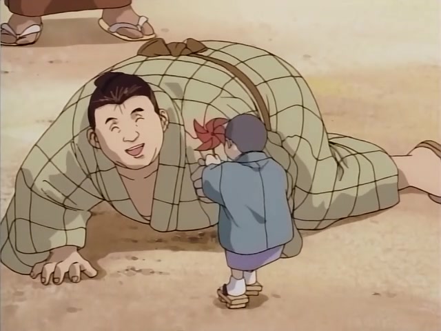 Rurouni Kenshin Ep 13: Strive for the Grand Championship: Toramaru's Sumo Battle Log! @ 03:26