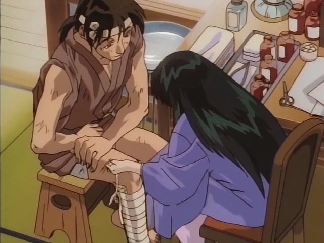 Rurouni Kenshin Ep 14: To Save a Small Life: Lady Doctor Megumi to the Rescue @ 02:53