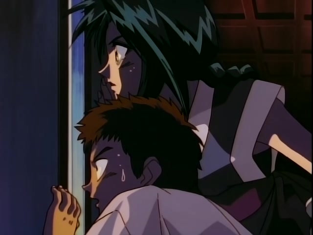 Rurouni Kenshin Ep 37: Shock! The Reverse-Blade is Broken: Sojiro's Tenken versus Kenshin @ 02:20