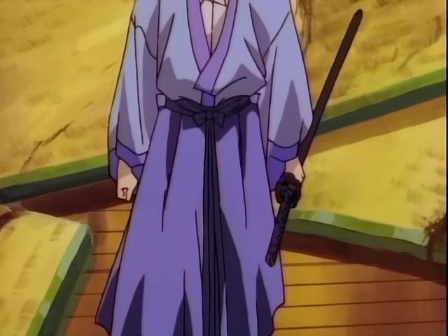 Rurouni Kenshin Ep 37: Shock! The Reverse-Blade is Broken: Sojiro's Tenken versus Kenshin @ 07:11