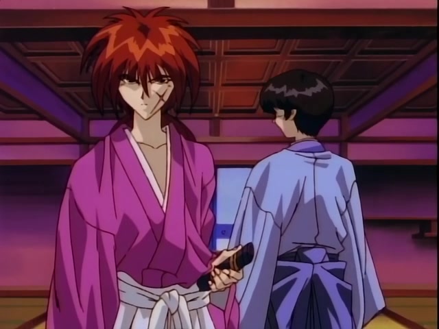 Rurouni Kenshin Ep 37: Shock! The Reverse-Blade is Broken: Sojiro's Tenken versus Kenshin @ 10:31