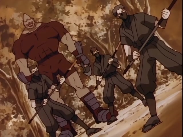 Rurouni Kenshin Ep 37: Shock! The Reverse-Blade is Broken: Sojiro's Tenken versus Kenshin @ 14:49