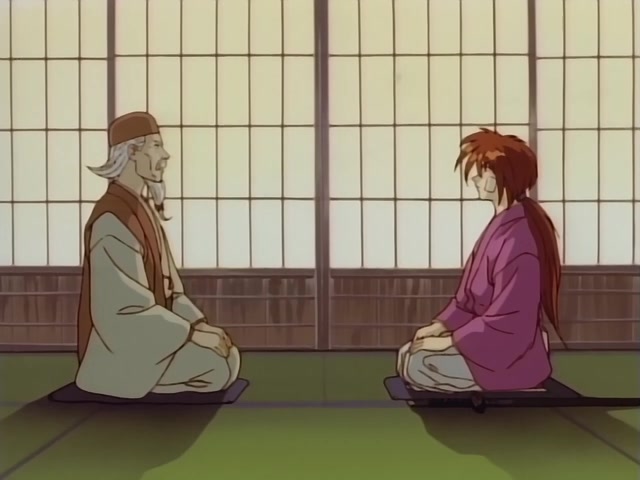 Rurouni Kenshin Ep 39: The Creator of the Reverse-Blade Sword: Shakku Arai's Final Swing @ 05:18