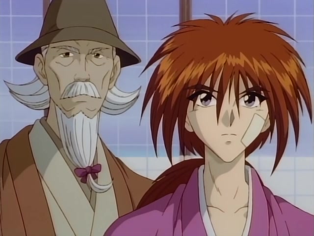 Rurouni Kenshin Ep 39: The Creator of the Reverse-Blade Sword: Shakku Arai's Final Swing @ 10:47