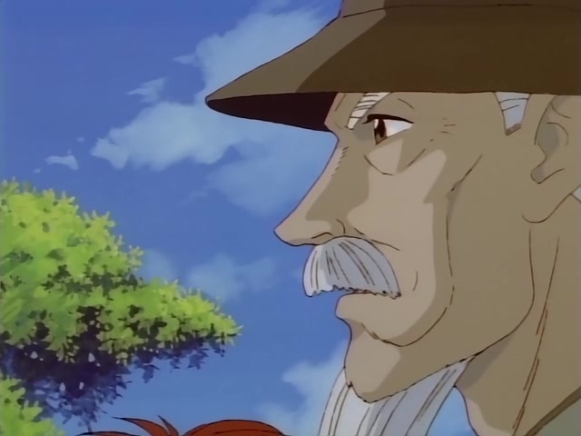 Rurouni Kenshin Ep 39: The Creator of the Reverse-Blade Sword: Shakku Arai's Final Swing @ 11:51