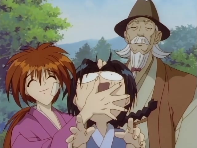 Rurouni Kenshin Ep 39: The Creator of the Reverse-Blade Sword: Shakku Arai's Final Swing @ 12:09