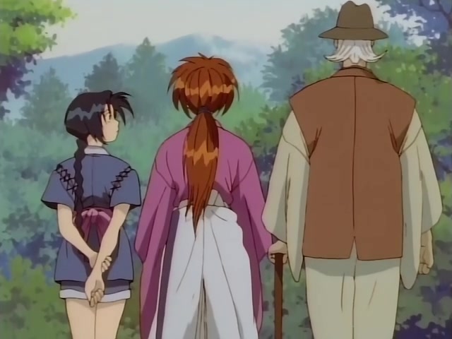 Rurouni Kenshin Ep 39: The Creator of the Reverse-Blade Sword: Shakku Arai's Final Swing @ 12:18