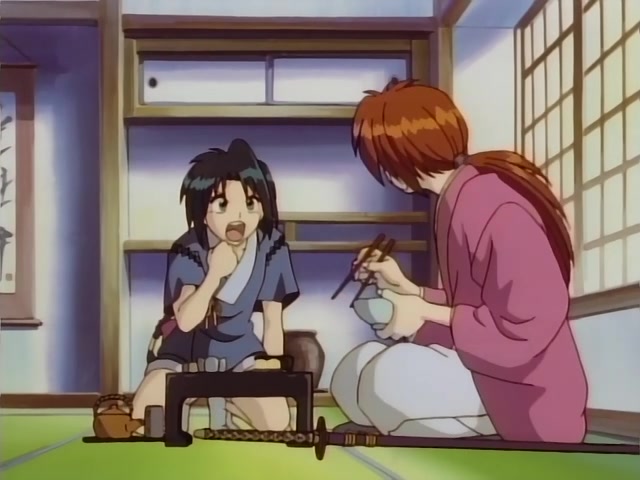 Rurouni Kenshin Ep 39: The Creator of the Reverse-Blade Sword: Shakku Arai's Final Swing @ 13:04
