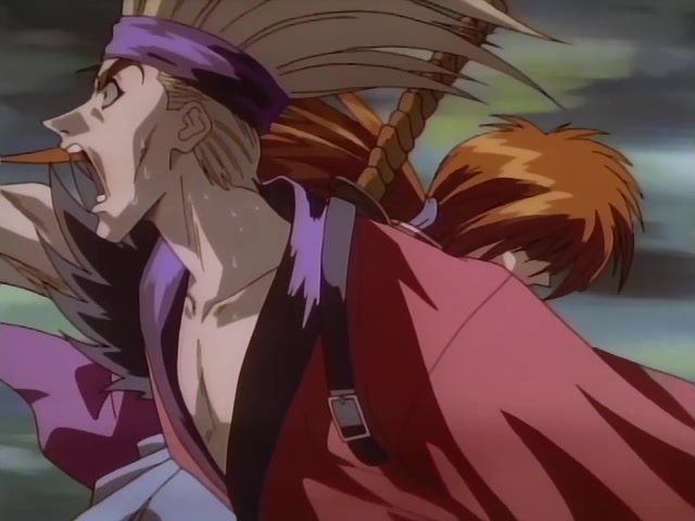 Rurouni Kenshin Ep 40: A Killer Without Mercy: Fight to the Death Against Cho of the Juppongatana @ 03:20