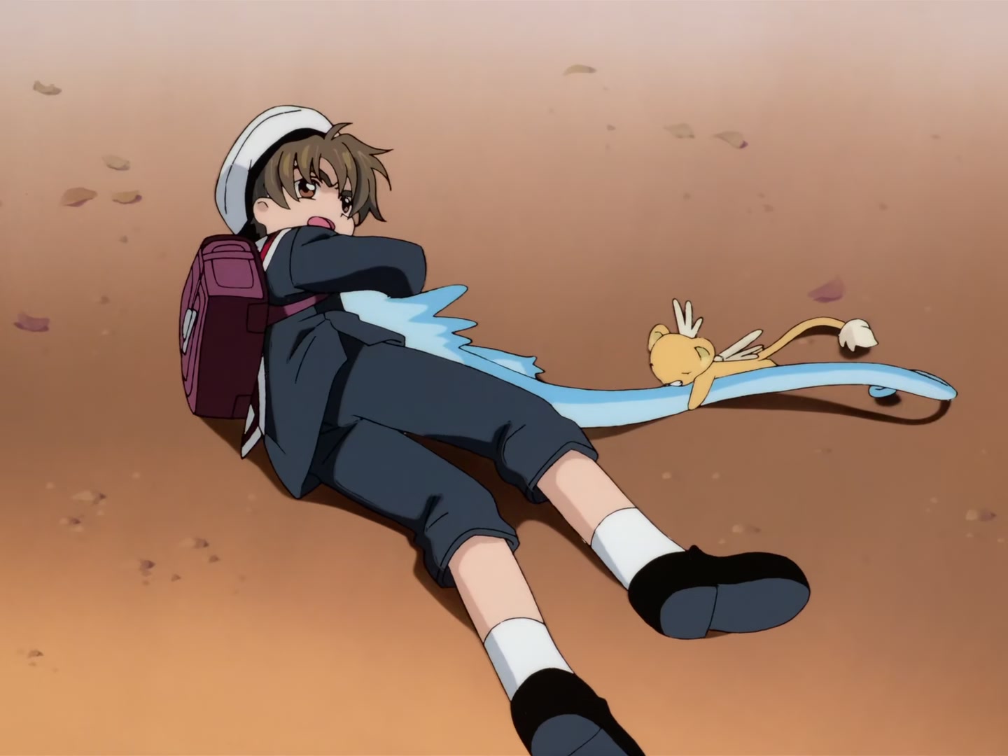 Cardcaptor Sakura Ep 32: Sakura, Kero, and Syaoran @ 00:01:58