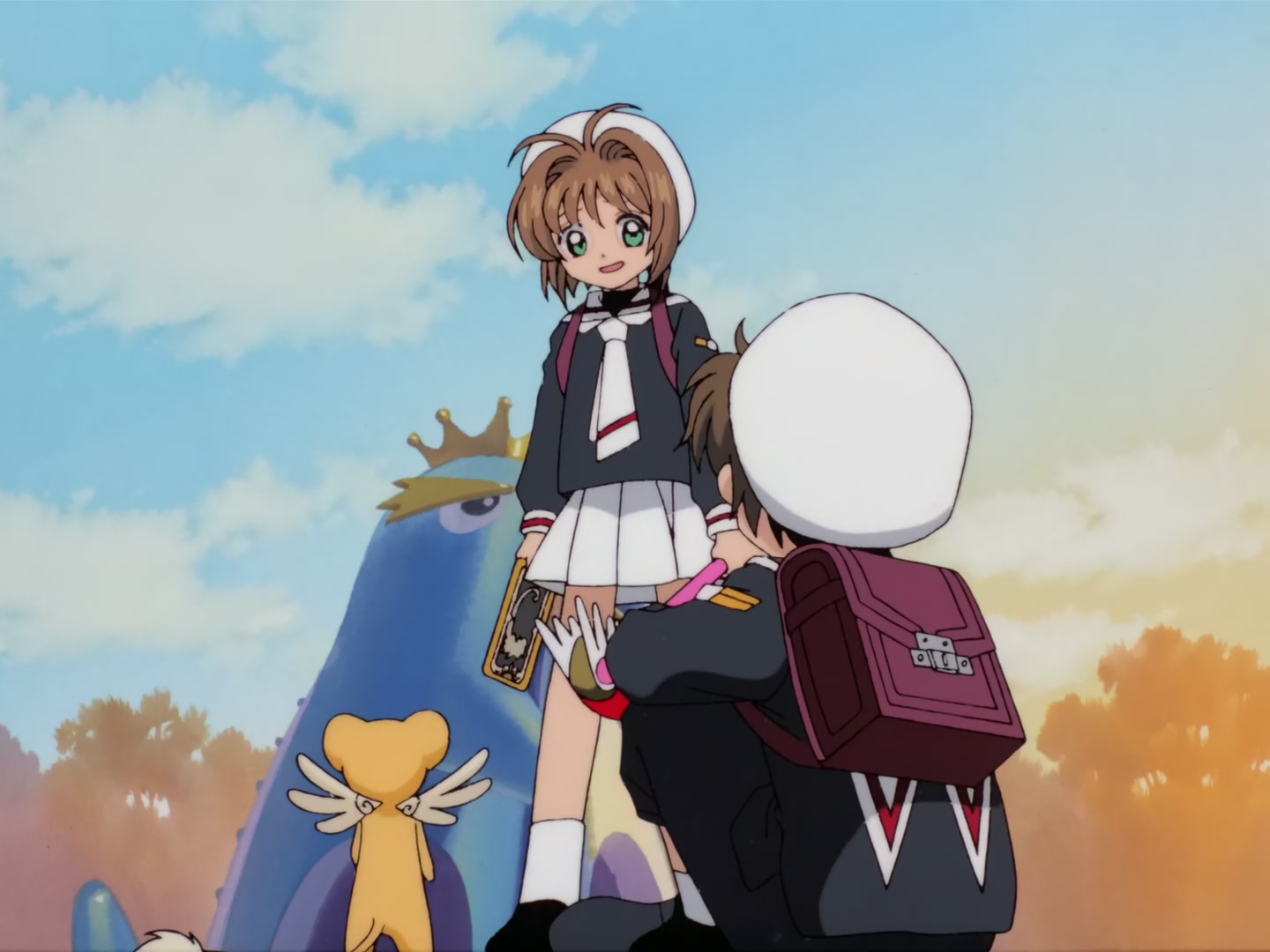 Cardcaptor Sakura Ep 32: Sakura, Kero, and Syaoran @ 00:03:00