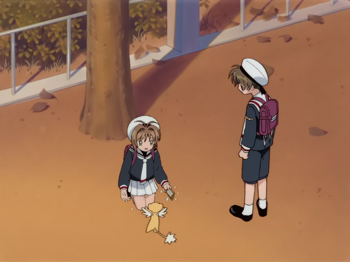 Cardcaptor Sakura Ep 32: Sakura, Kero, and Syaoran @ 00:03:26