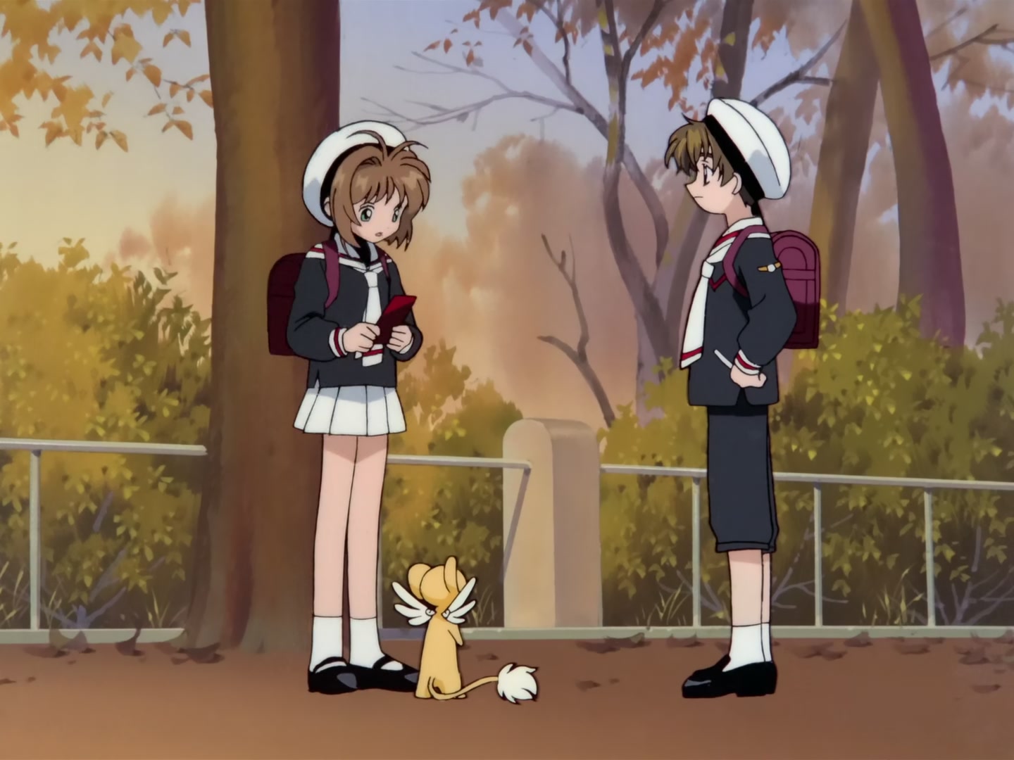 Cardcaptor Sakura Ep 32: Sakura, Kero, and Syaoran @ 00:03:52